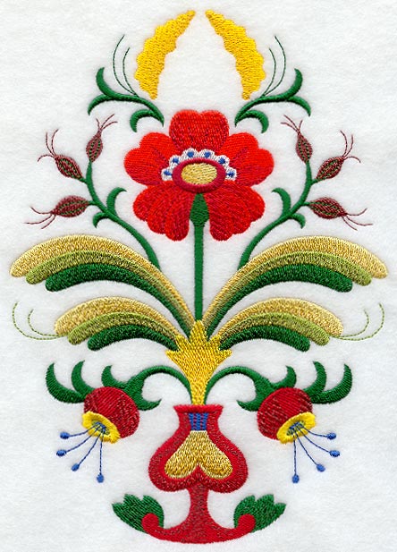 Swedish Folk Art Oval