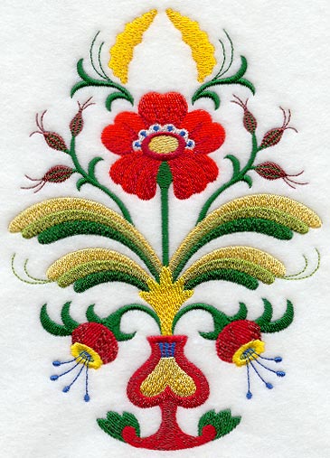 Swedish Folk Art Oval