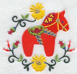 Swedish Dala Horse Circle