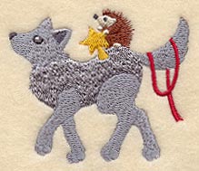 Woodland Wolf and Hedgehog