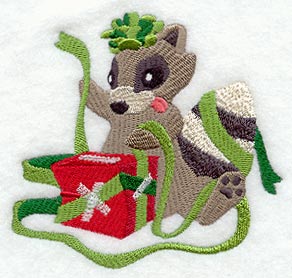 Ralph Raccoon Making Mischief