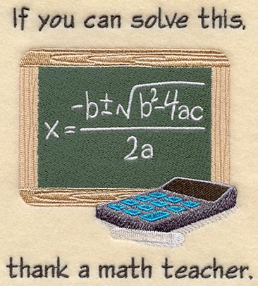Thank A Math Teacher Sampler
