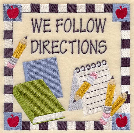 We Follow Directions