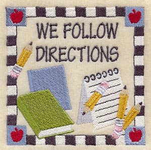 We Follow Directions
