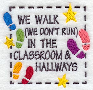 We Walk In The Classroom And Hallways