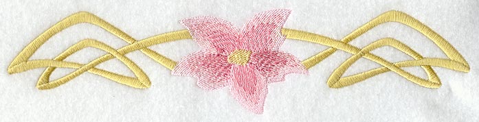 Art Nouveau Floral Border