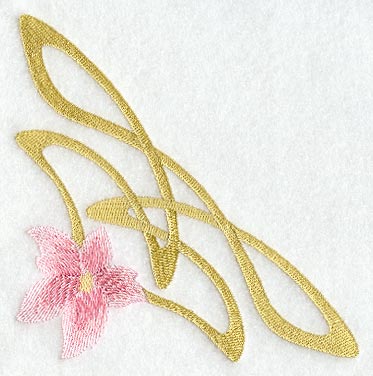 Art Nouveau Floral Corner