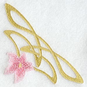 Art Nouveau Floral Corner