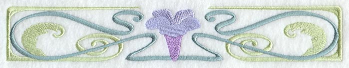 Art Nouveau Morning Glory Border