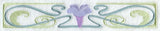Art Nouveau Morning Glory Border
