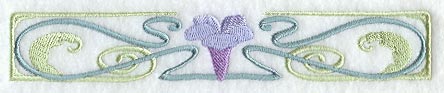 Art Nouveau Morning Glory Border