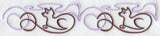 Art Nouveau Cat Border