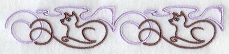 Art Nouveau Cat Border