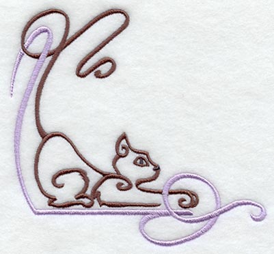 Art Nouveau Cat Corner