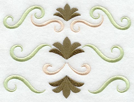 Art Nouveau Fans and Scrolls