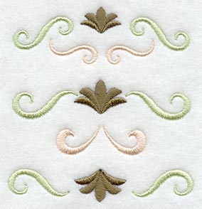 Art Nouveau Fans and Scrolls