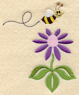Happy Bee and Flower