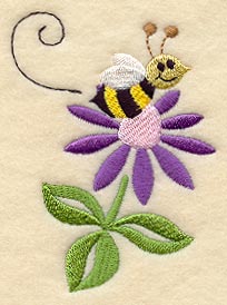 Happy Bee and Flower 2