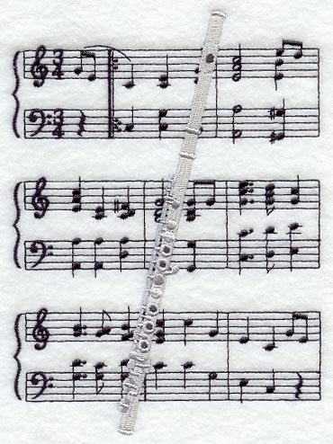 Flute and Sheet Music