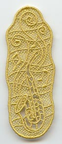 Saxophone Bookmark (Lace)