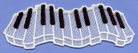 Piano Bookmark (Lace)