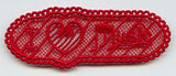 I Love Music Bookmark (Lace)