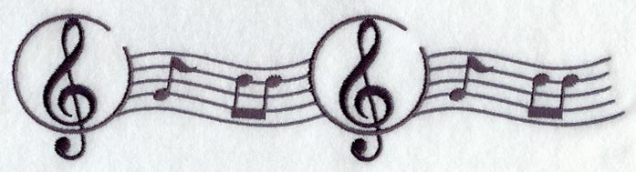 Treble Clef Border
