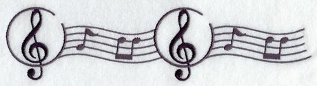 Treble Clef Border