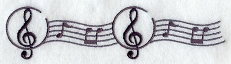 Treble Clef Border