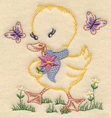 Duckling and Butterflies (Vintage)