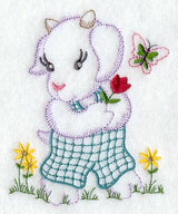 Goat and Flowers (Vintage)