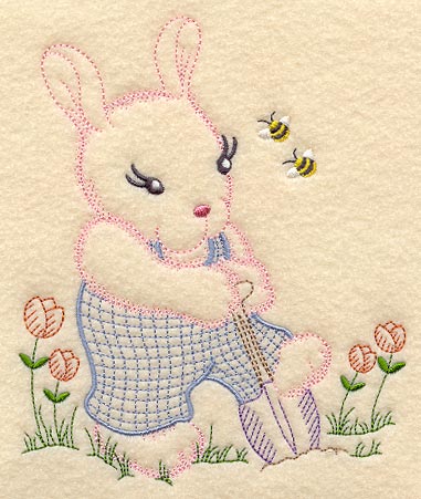 Bunny and Bees (Vintage)