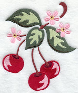 Sweet Cherries with Blossoms