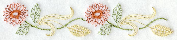 Autumn Chrysanthemum Border (Vintage)