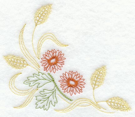 Autumn Chrysanthemum Corner (Vintage)