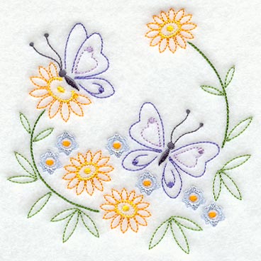Butterflies and Flowers (Vintage)