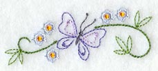 Butterfly and Flower Border (Vintage)