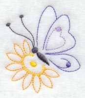 Butterfly and Flower (Vintage)