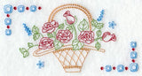 Rose Basket Rectangle (Vintage)