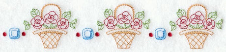 Rose Basket Border (Vintage)