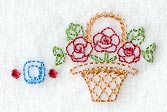 Rose Basket Border (Vintage)