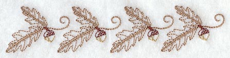 Autumn Leaves and Acorns Border (Vintage)