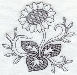 Sunflower (Blackwork)