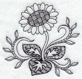 Sunflower (Blackwork)