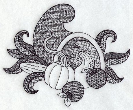 Cornucopia (Blackwork)