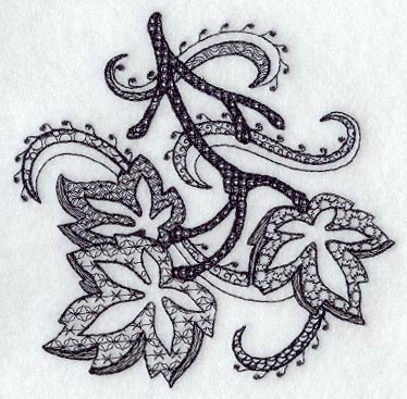 Autumn Leaves (Blackwork)
