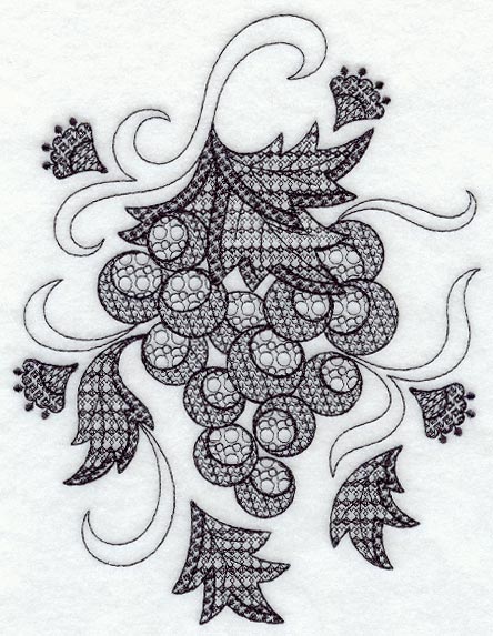 Grapes (Blackwork)