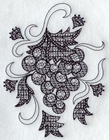 Grapes (Blackwork)