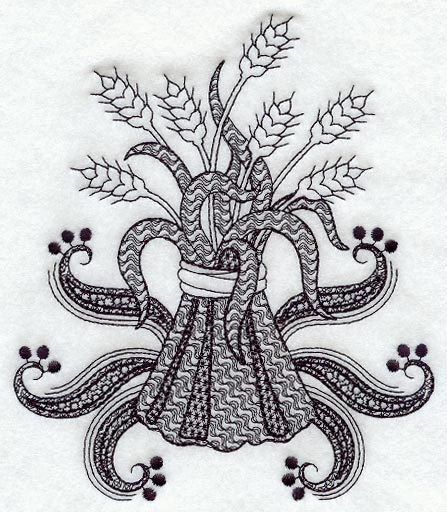 Wheat (Blackwork)