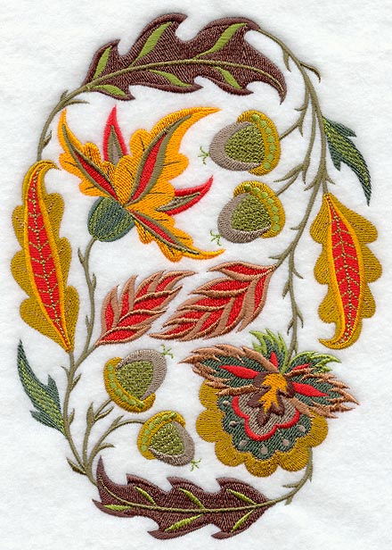 Jacobean Autumn Oval